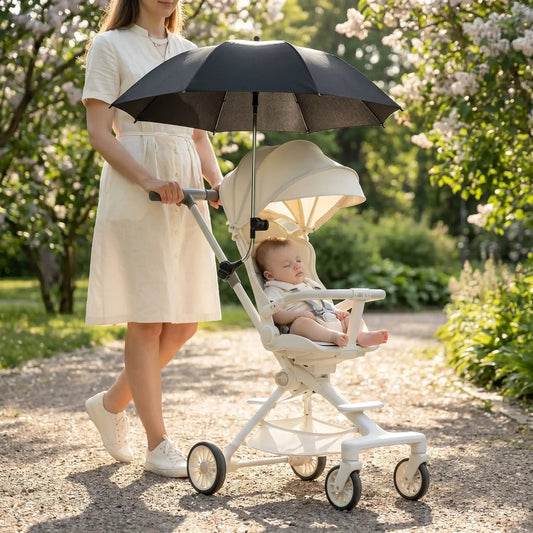 Ombrelle poussette | Protection UV Florale - Mon P'tit Nid Bébé