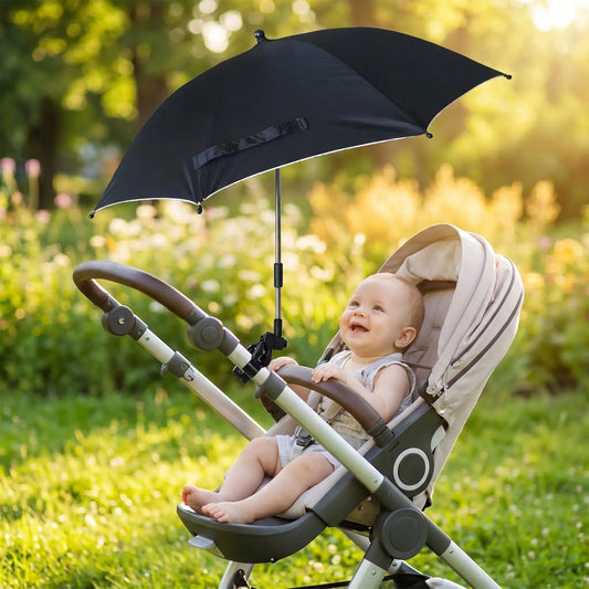 Ombrelle poussette reglable protege bebe du soleil