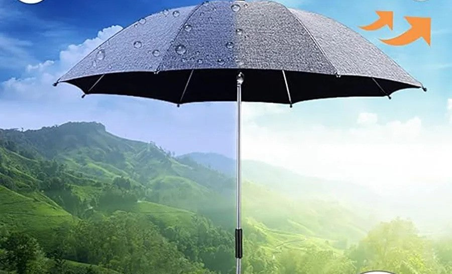 Ombrelle poussette UV 50 contre soleil et pluie
