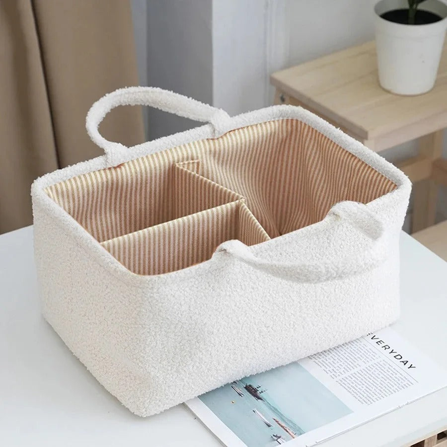 Panier rangement bebe style et design blanc