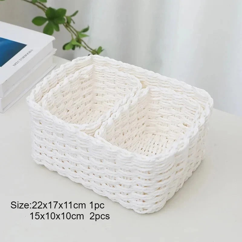 Panier rangement bebe elegance fonctionnelle blanc