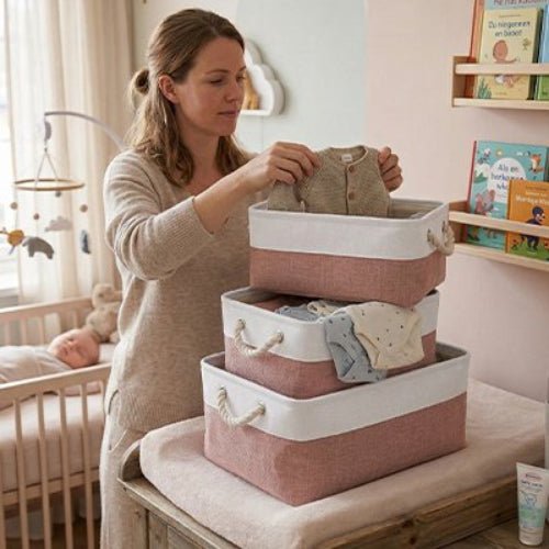 Panier rangement bébé | Élégant et Pratique - Mon P'tit Nid Bébé