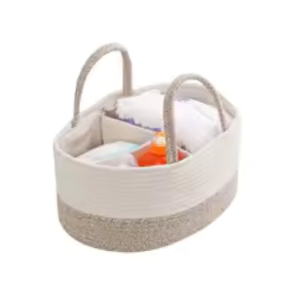 Panier de rangement bebe organibebe beige kaki