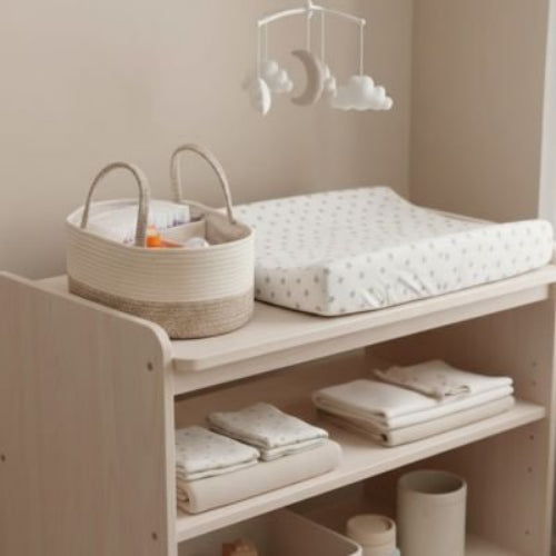 Panier rangement bebe organibebe occupe peu de place