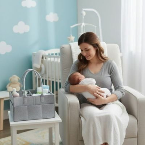Panier rangement bebe pratique et style maman berce bebe