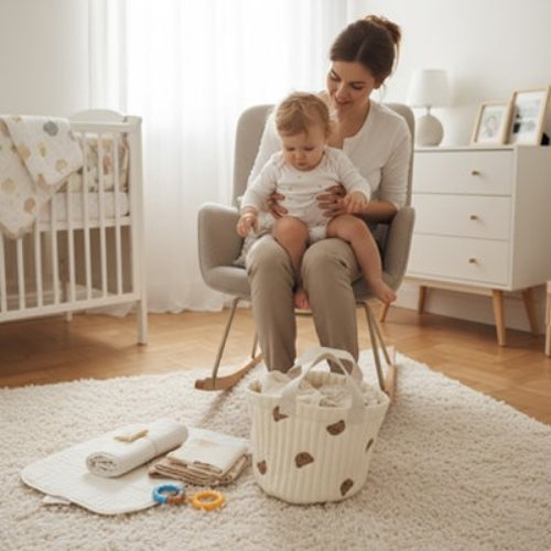 Panier rangement bebe tendance pratique maman porte son bebe