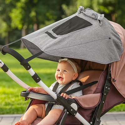 Par soleil pour poussette Filtration UV Supérieure