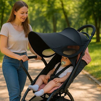 Parasol pour poussette | UVProtect - Mon P'tit Bébé