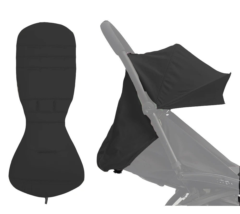 Parasol poussette protection impeccable noir