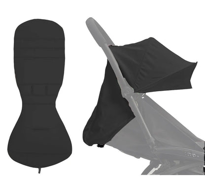 Parasol poussette protection impeccable noir