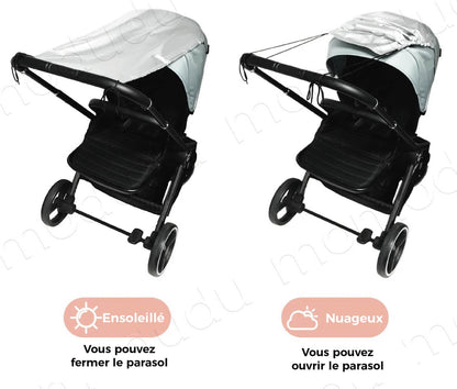 Parasol poussette | Protection UV 99% - Mon P'tit Nid Bébé