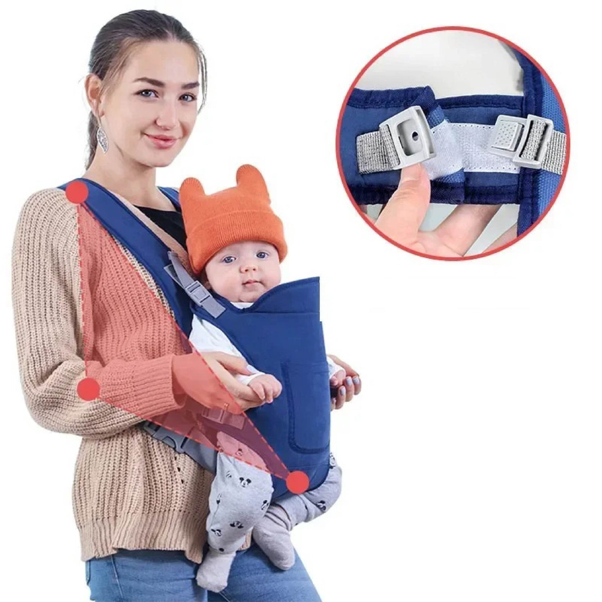 Porte bebe ergonomique 4 positions maman porte son bebe