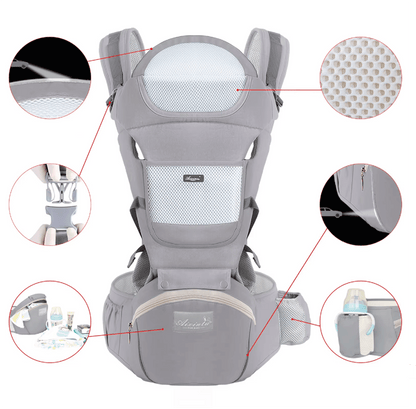 Porte - bébé ergonomique | Confort+ - Mon P'tit Nid Bébé
