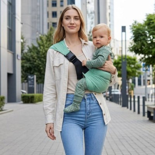 Porte bebe ergonomique confort maman et bebe se promenent