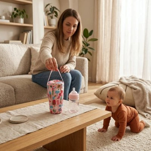 Porte biberon babydream bebe rampe a quatre pattes