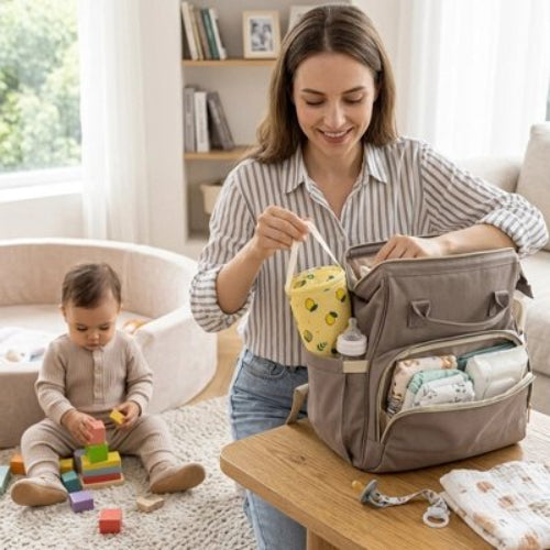 Porte biberon babydream maman organise son sac a langer