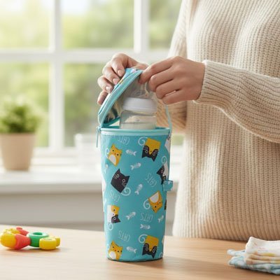 Porte biberon ergonomique | Mains Libres - Mon P'tit Nid Bébé