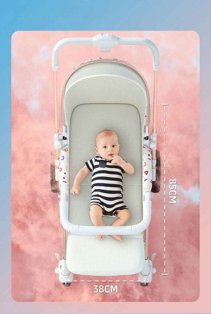 Poussette bébé | Bidirectionnelle Tout - Terrain Ultra - Légère - Mon P'tit Bébé