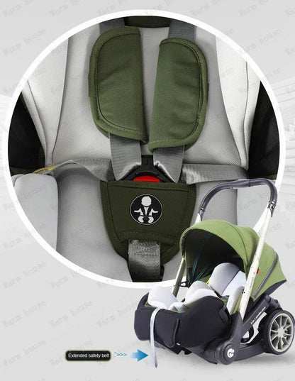 Poussette bébé | Convertible 3 en 1 - Mon P'tit Nid Bébé