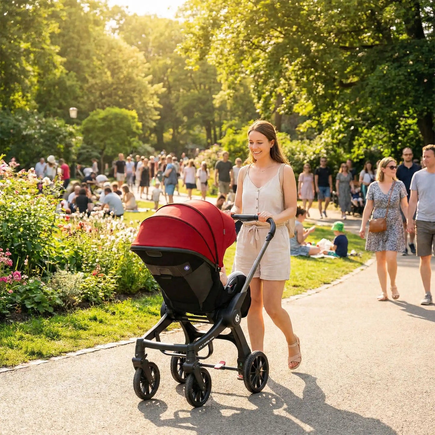 Poussette bébé | Convertible 3 en 1 - Mon P'tit Nid Bébé