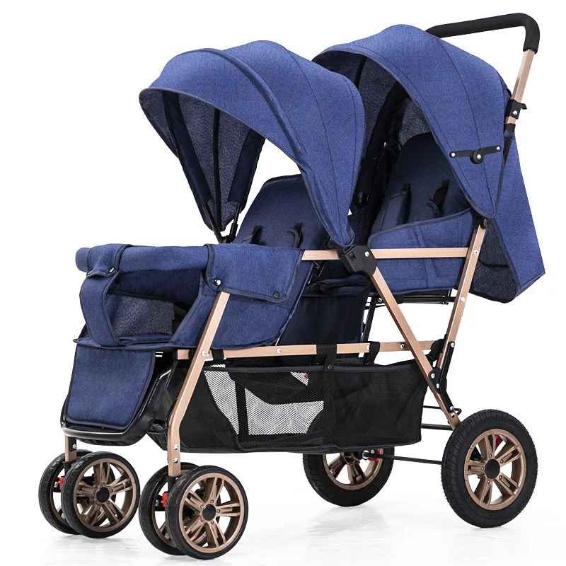 Poussette bébé | Double Compacte Pliable - Mon P'tit Nid Bébé