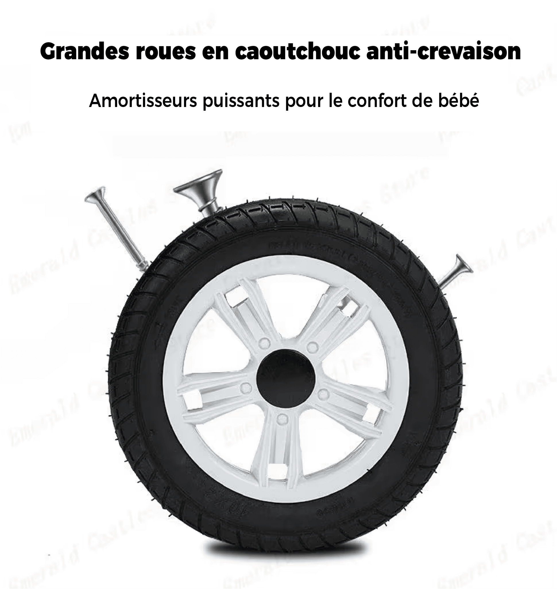 Poussette bébé | Double Compacte Pliable - Mon P'tit Nid Bébé