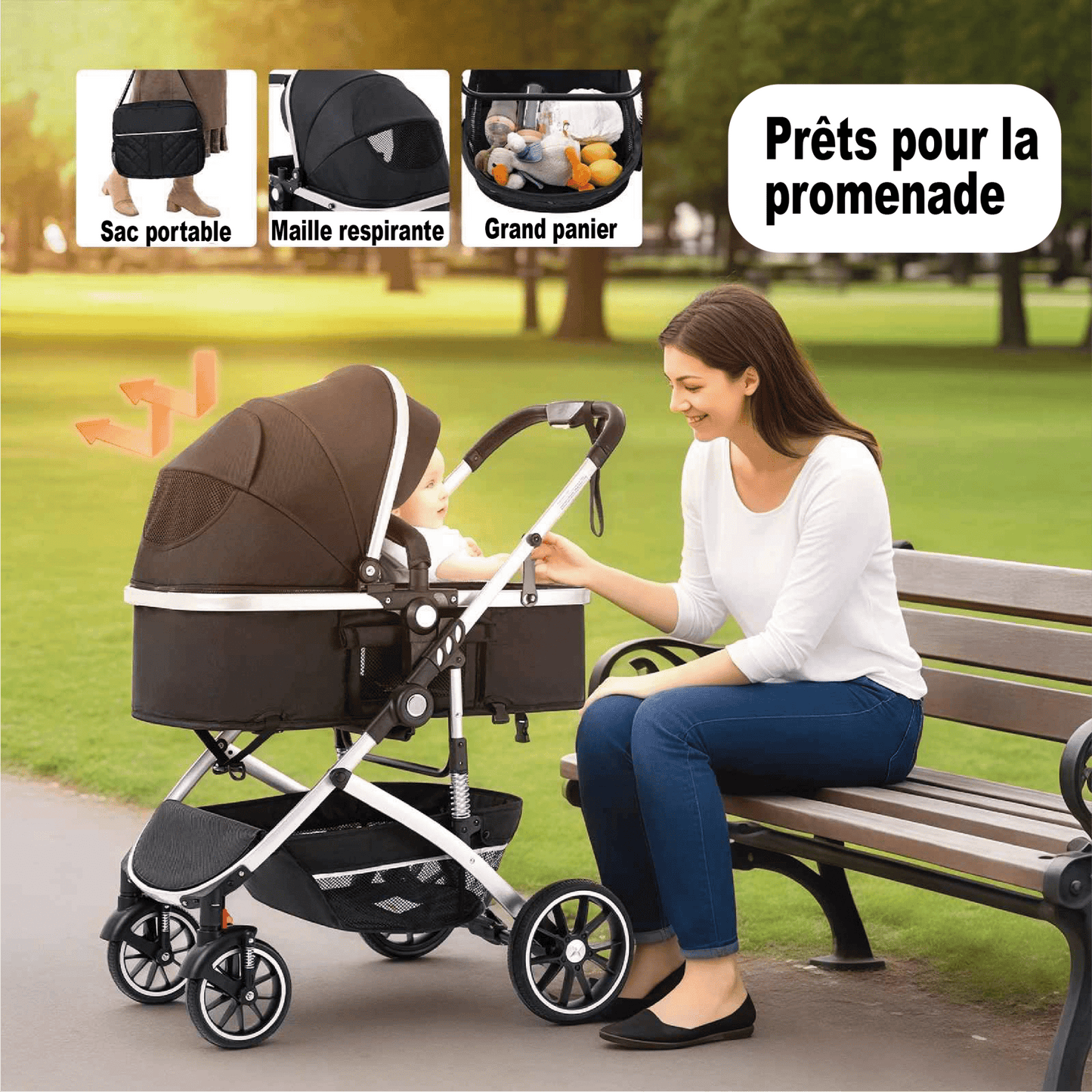 Poussette bebe | Panorama Confort - Mon P'tit Bébé