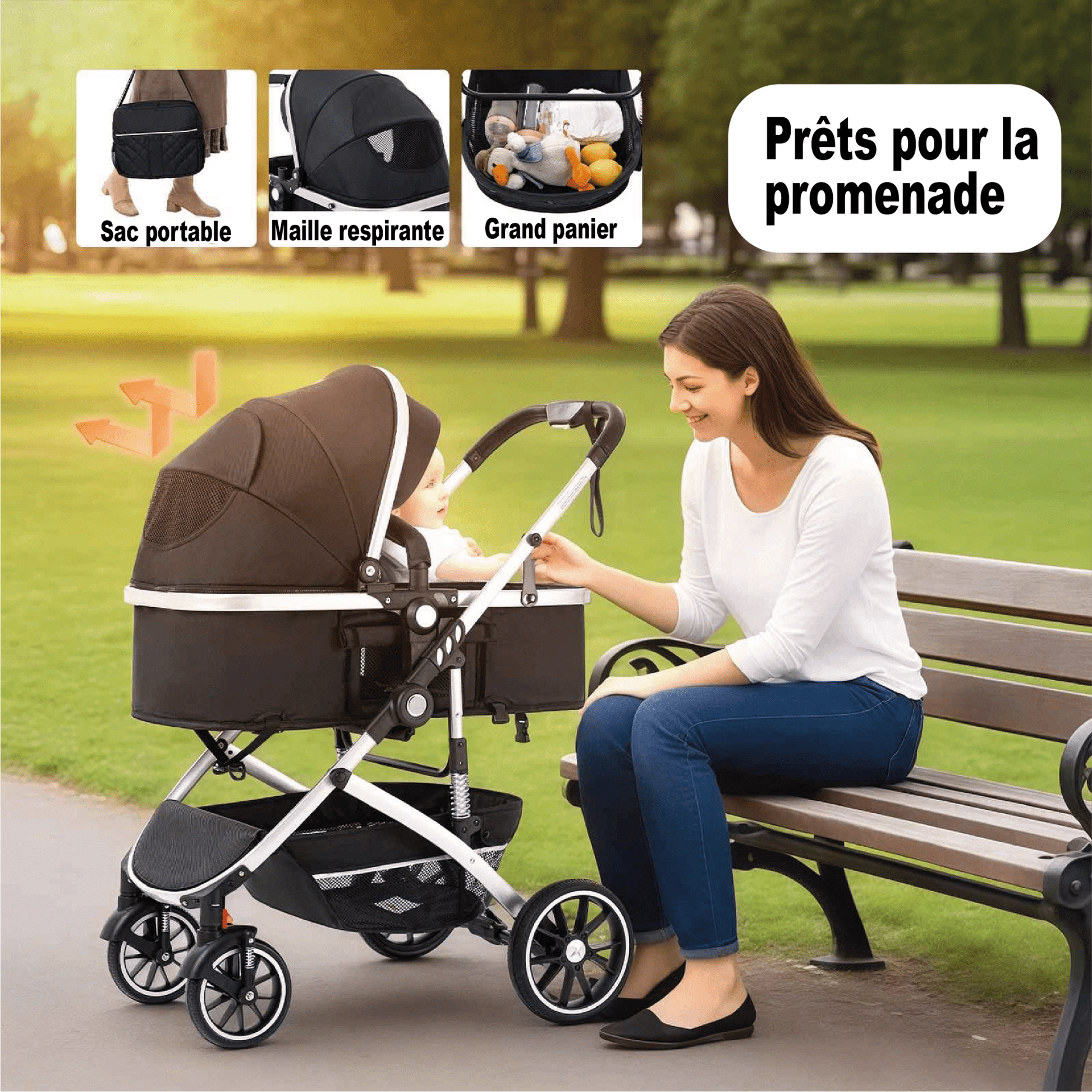 Poussette bebe | Panorama Confort - Mon P'tit Bébé