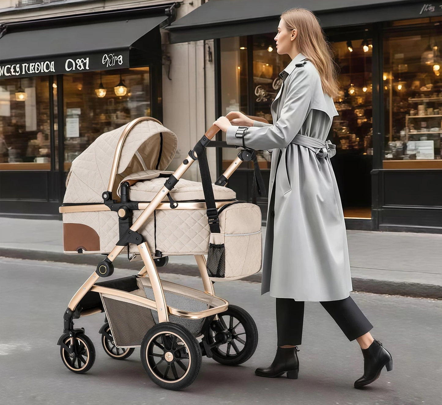 Poussette bébé | Trio Évolutive Pliable - Mon P'tit Nid Bébé