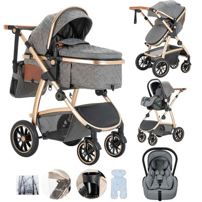 Poussette bébé | Trio Évolutive Pliable - Mon P'tit Nid Bébé