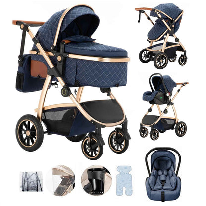Poussette bébé | Trio Évolutive Pliable - Mon P'tit Nid Bébé