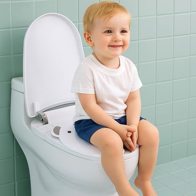 Réducteur de toilette confort autonomie bebe est au petit coin