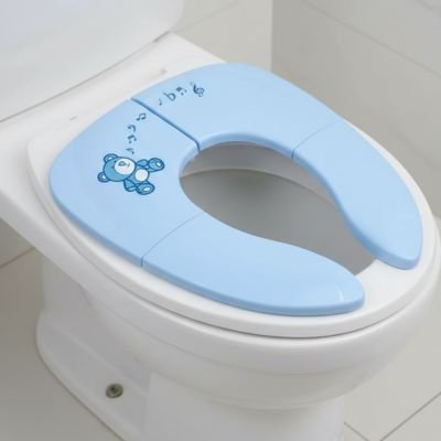 Reducteur de toilette confort enfant bleu