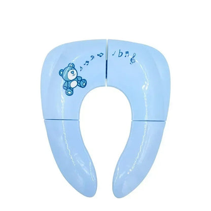 Reducteur de toilette confort enfant ours bleu