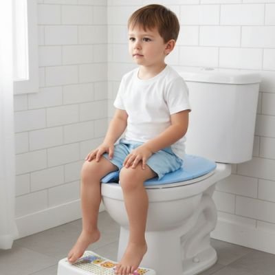 Reducteur de toilette confort enfant sur le pot
