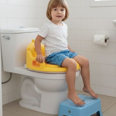 Réducteur de toilette confort et maintien bebe est au petit coin
