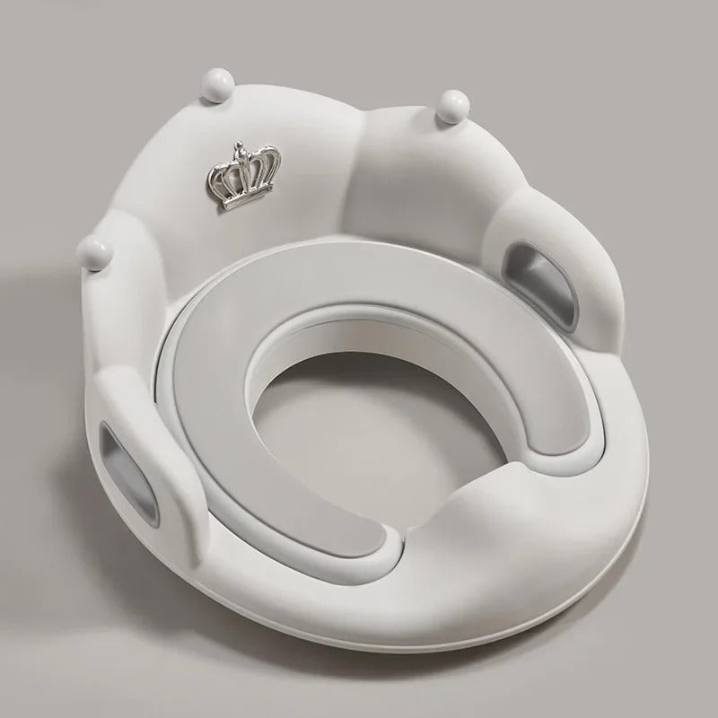 Réducteur de toilette confort et maintien gris