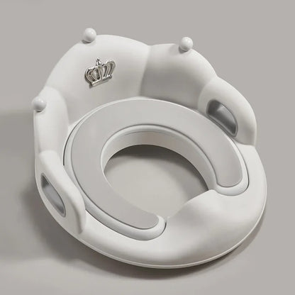 Réducteur de toilette confort et maintien gris