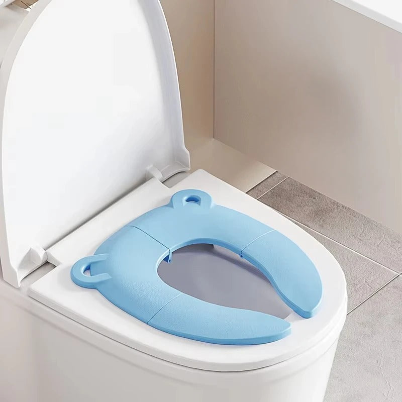 Réducteur de toilette confort optimal bleu