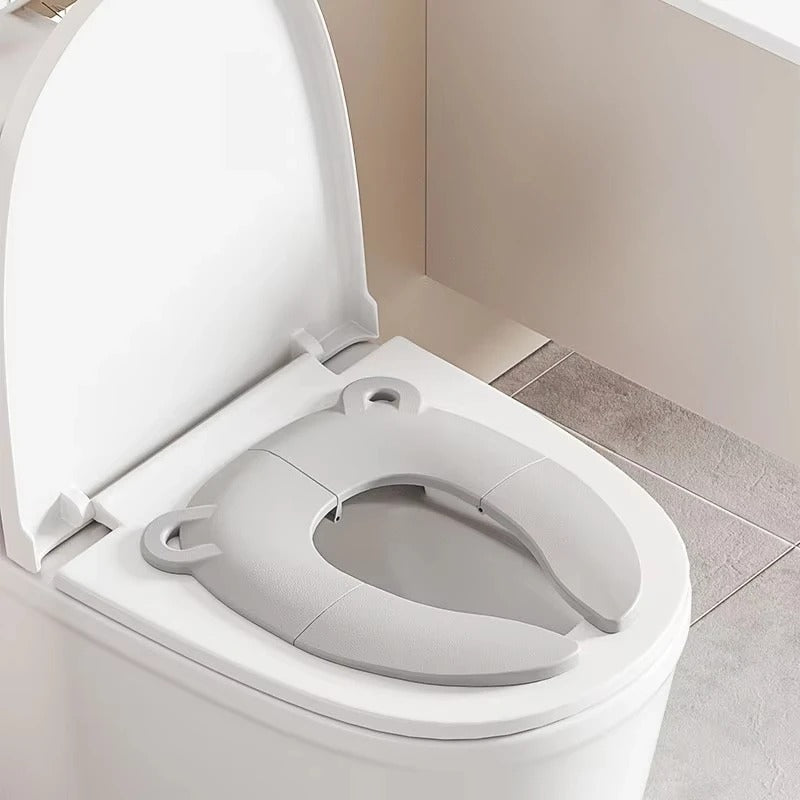 Réducteur de toilette confort optimal gris