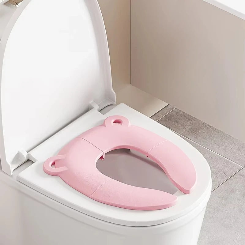 Réducteur de toilette confort optimal rose