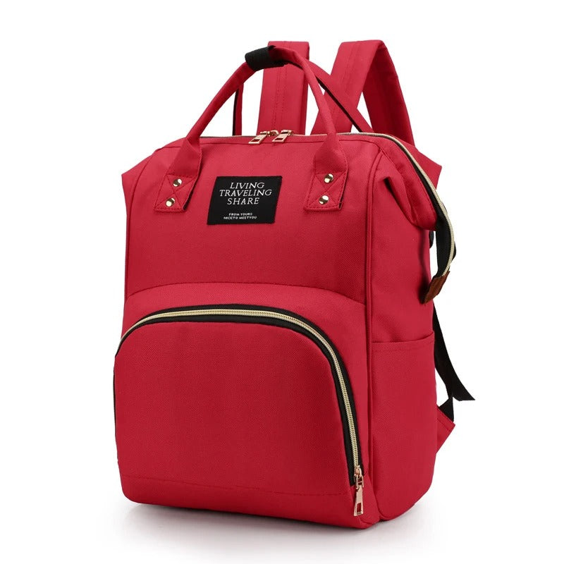 Sac a langer multifonction rouge