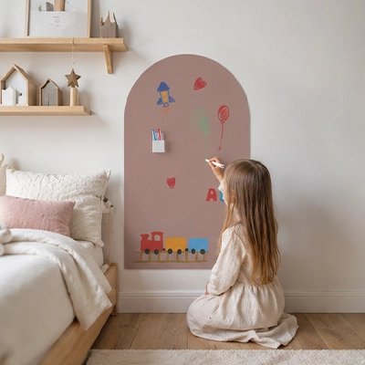 Stickers muraux chambre pose facile bebe dessine sur les stickers
