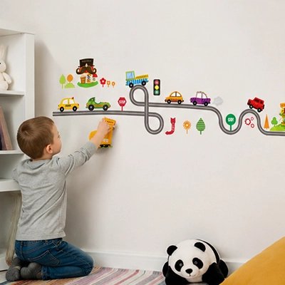 Stickers muraux decoratifs bebe joue