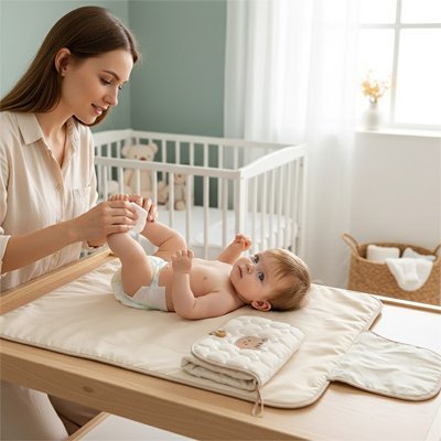 Tapis à langer nomade | Compact & Imperméable - Mon P'tit Bébé