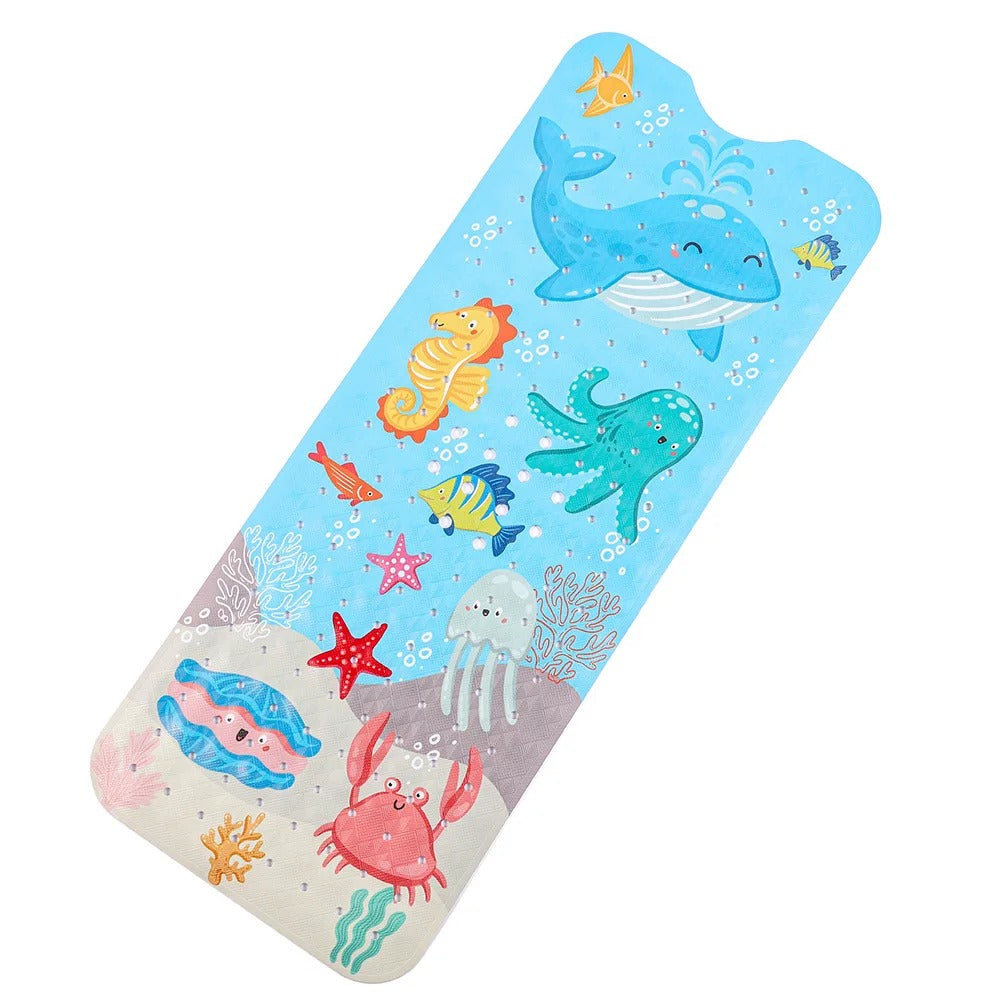 Tapis de bain bebe antiderapant dessin de baleine