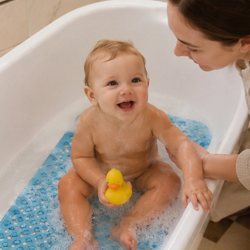 Tapis de bain bebe antiderapant securite bebe prend son bain