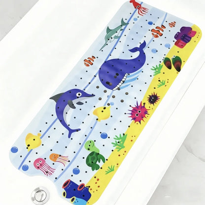 Tapis de bain pour bébé antidérapant confort dessin de baleine