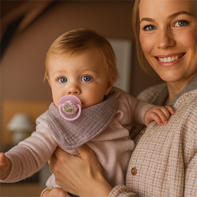 Tetine bebe petite fleur maman porte bebe