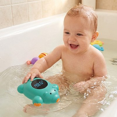 Thermomètre bain bébé securite precise bebe prend son bain